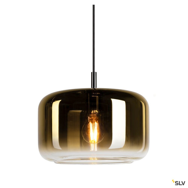 SLV 1006397 PANTILO 28 PD, E27 pendant light, gold/chrome