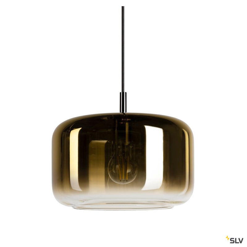 SLV 1006397 PANTILO 28 PD, E27 pendant light, gold/chrome