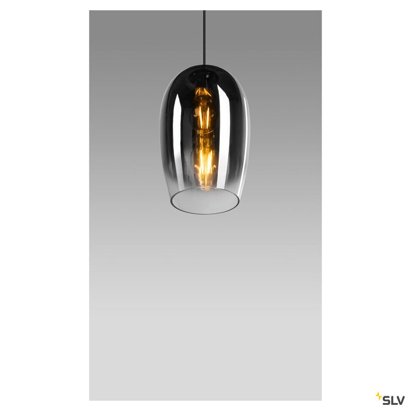 SLV 1006398 PANTILO OVAL PD, E27 pendant light, chrome
