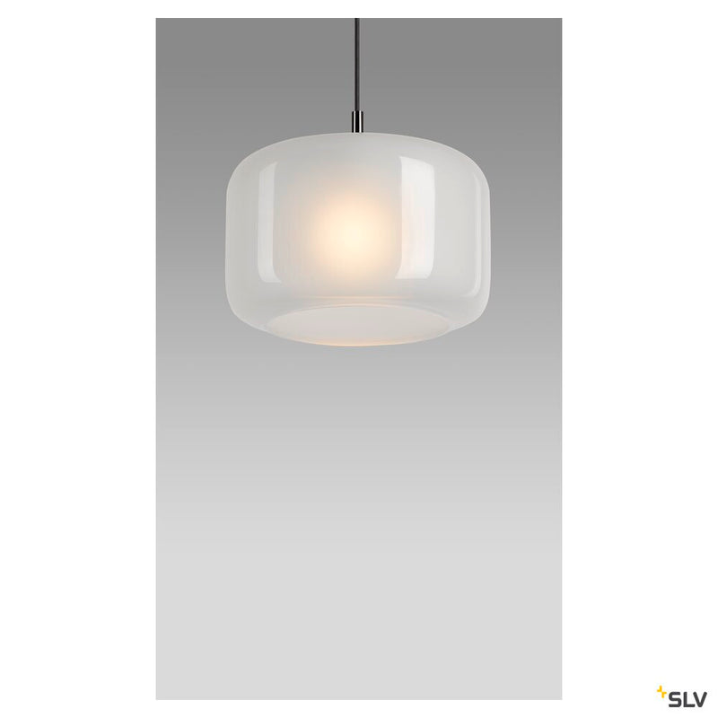 SLV 1006399 PANTILO 28 PD, E27 pendant light, white/chrome