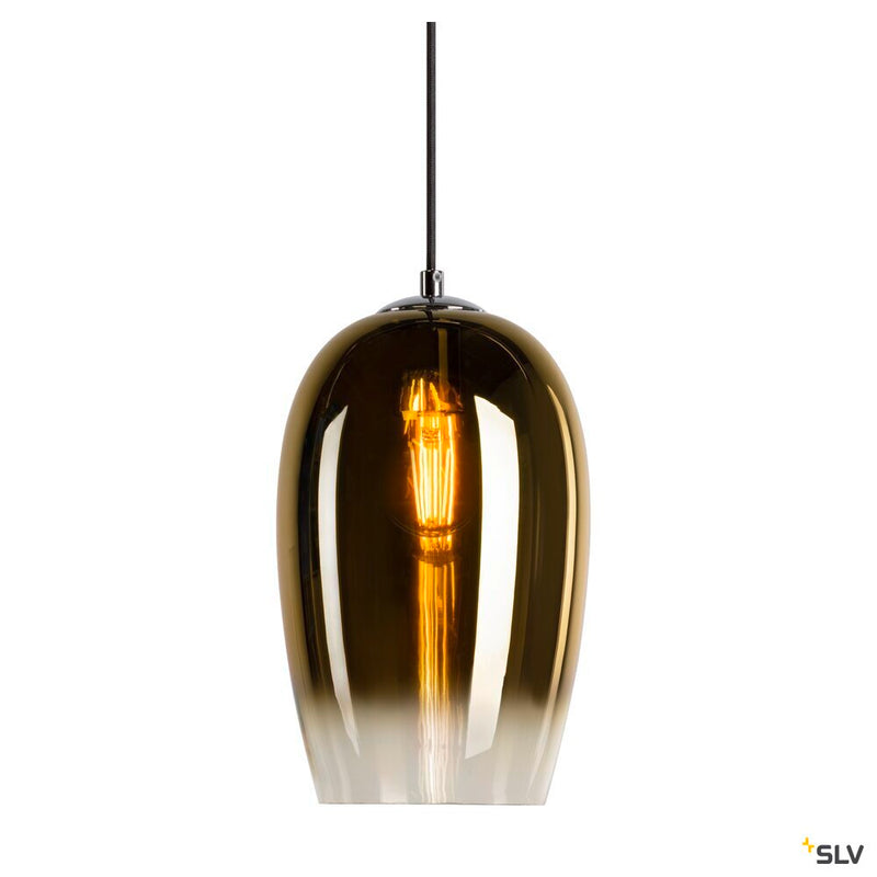 SLV 1006403 PANTILO OVAL PD, E27 pendant light, gold