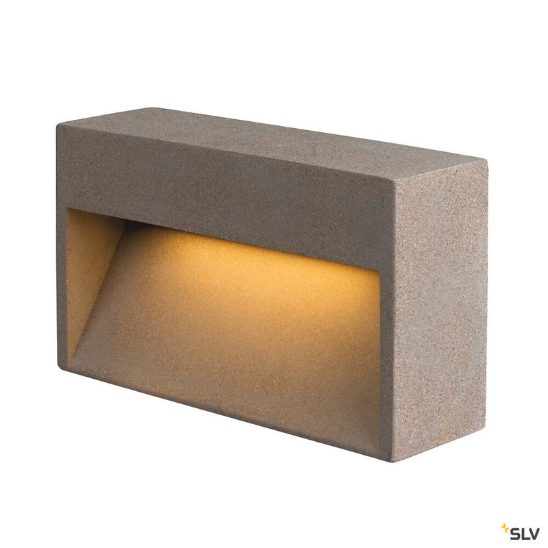 SLV 1006405 CONCRETO L, WL wall-mounted light grey, 12 W, 570 lm, 3000 K
