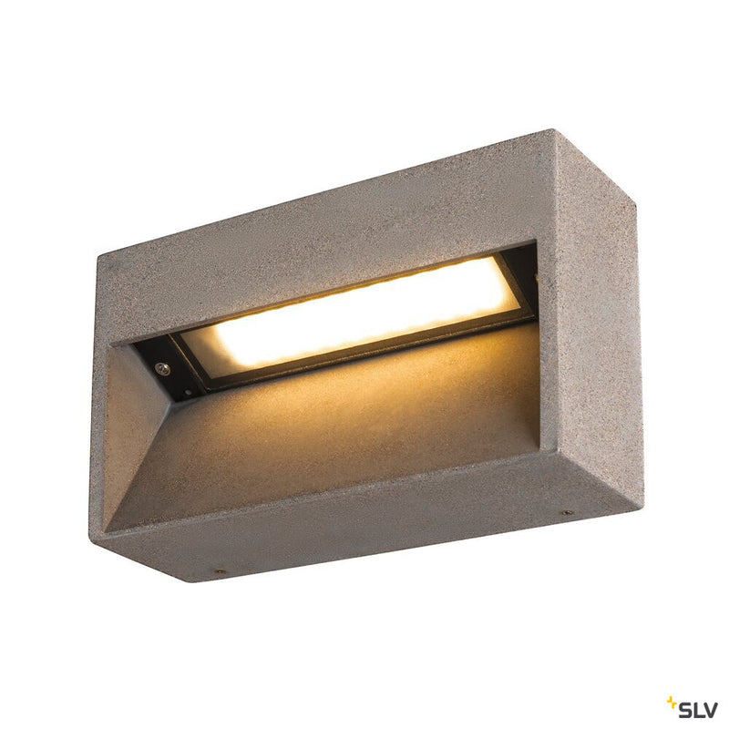 SLV 1006405 CONCRETO L, WL wall-mounted light grey, 12 W, 570 lm, 3000 K