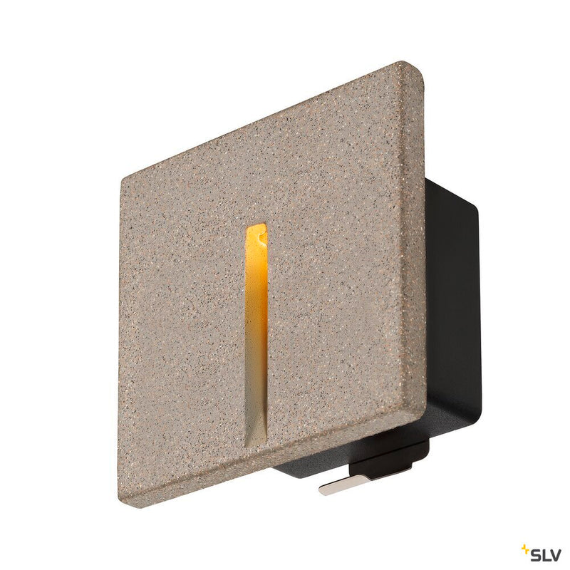 SLV 1006407 CONCRETO EL, recessed wall light grey, 3.2 W, 15 lm, 3000 K
