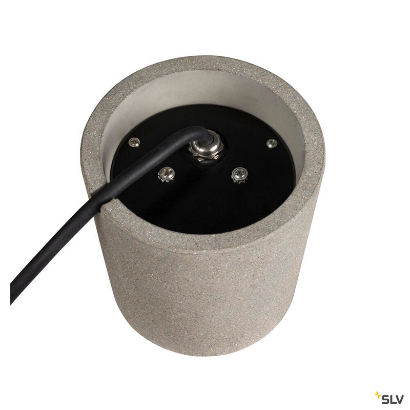 SLV 1006408 CONCRETO FL, Free-standing lamp round GU10 grey 10 W