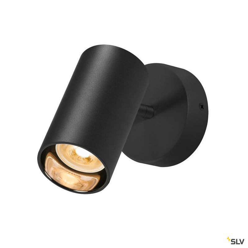 SLV 1006423 ASTO TUBE, spot, cylindrical, max. 1x10 W, black