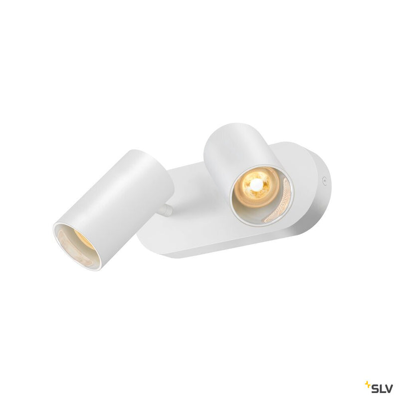 SLV 1006426 ASTO TUBE, ceiling-mounted light, cylindrical, max. 2x10 W, white