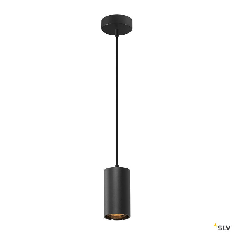 SLV 1006431 ASTO TUBE, pendant light, GU10, pendant length 250 cm, max. 10 W, black