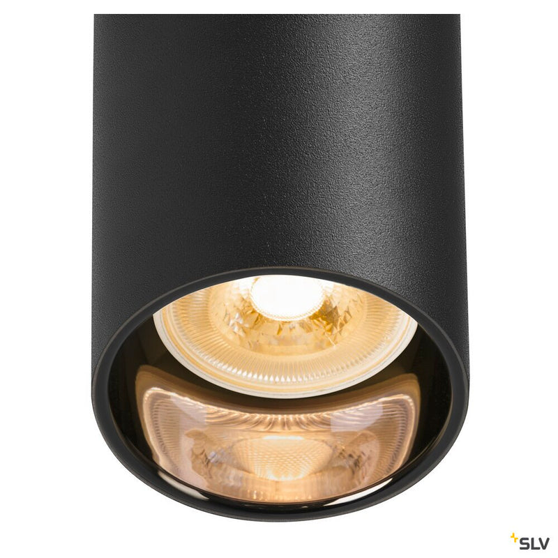 SLV 1006437 ASTO TUBE, pendant light, GU10, pendant length 250 cm, max. 4x10 W, black