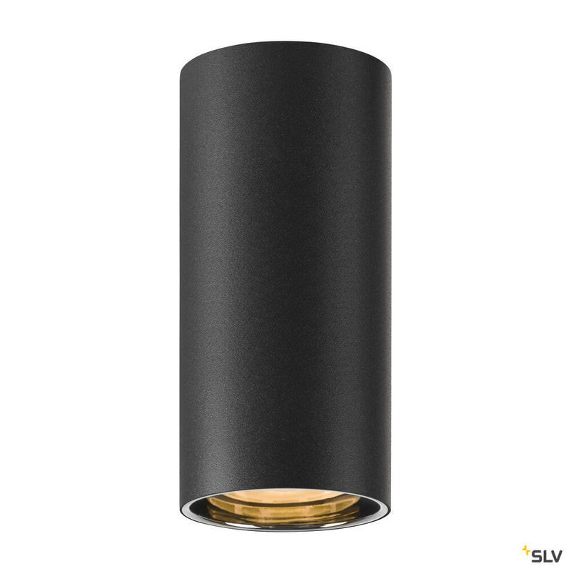 SLV 1006439 ASTO TUBE, ceiling-mounted light, cylindrical, max. 1x10 W, black