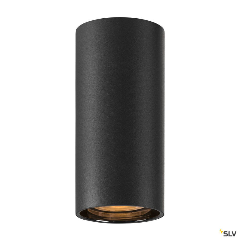 SLV 1006439 ASTO TUBE, ceiling-mounted light, cylindrical, max. 1x10 W, black