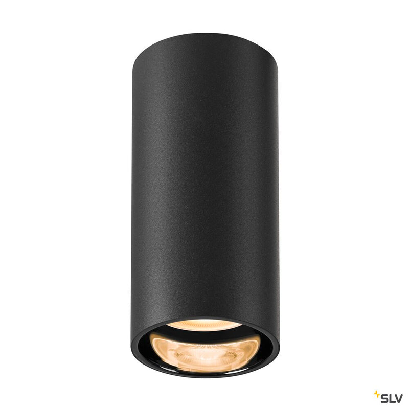 SLV 1006439 ASTO TUBE, ceiling-mounted light, cylindrical, max. 1x10 W, black