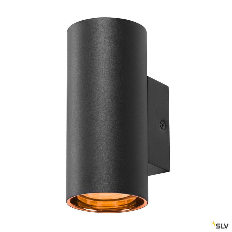 SLV 1006441 ASTO TUBE, wall-mounted light, cylindrical, max. 1x10 W, black