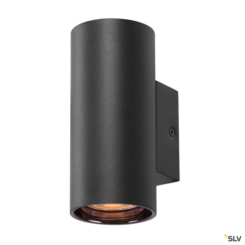 SLV 1006441 ASTO TUBE, wall-mounted light, cylindrical, max. 1x10 W, black