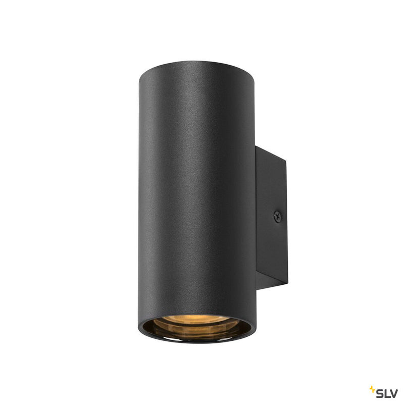 SLV 1006441 ASTO TUBE, wall-mounted light, cylindrical, max. 1x10 W, black
