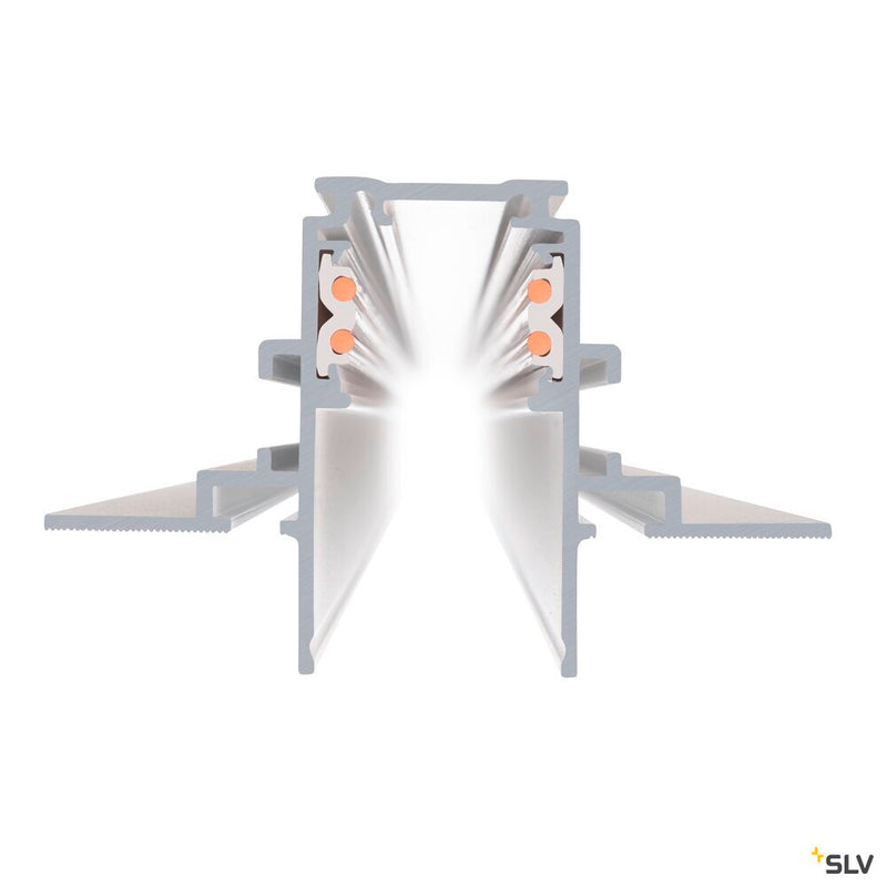 SLV 1006558 1 m recessed mounting track, 48V TRACK, white, DALI