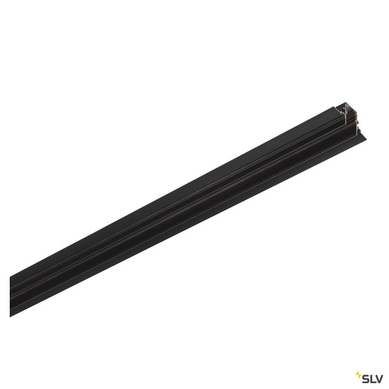 SLV 1006561 3 m recessed mounting track, 48V TRACK, black, DALI