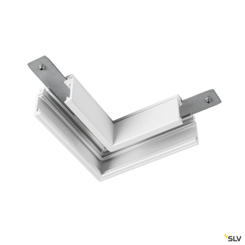 SLV 1006576 L-connector mechanical, 48V TRACK, for mounting track standard, left, white