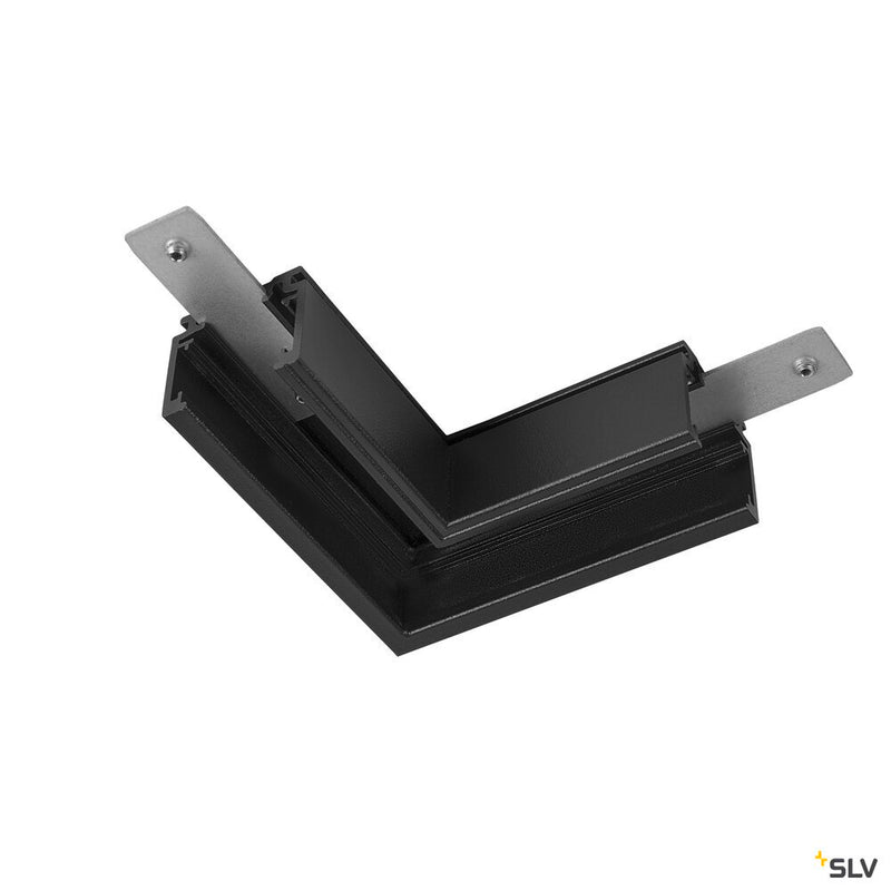 SLV 1006577 L-connector mechanical, 48V TRACK, for mounting track standard, right, black
