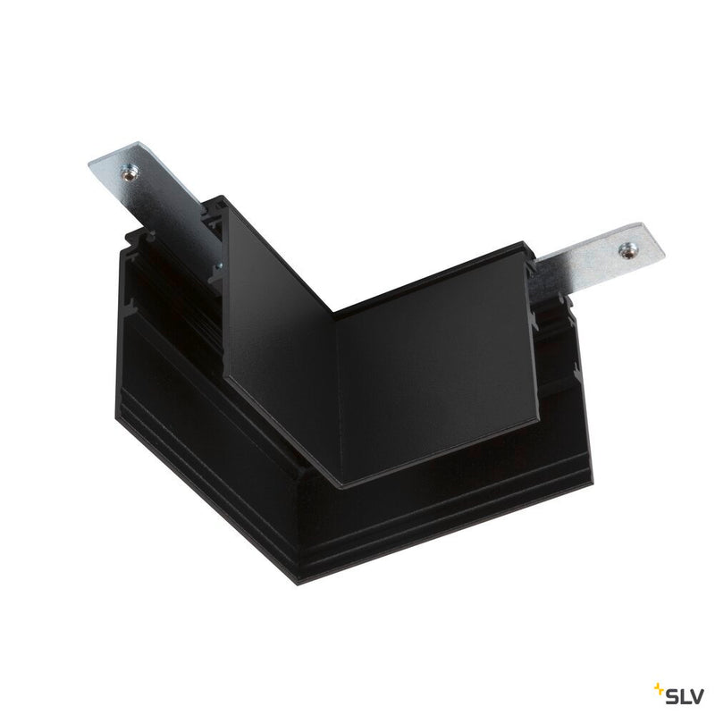 SLV 1006581 L-connector, 48V TRACK, for mounting track deep, left, black
