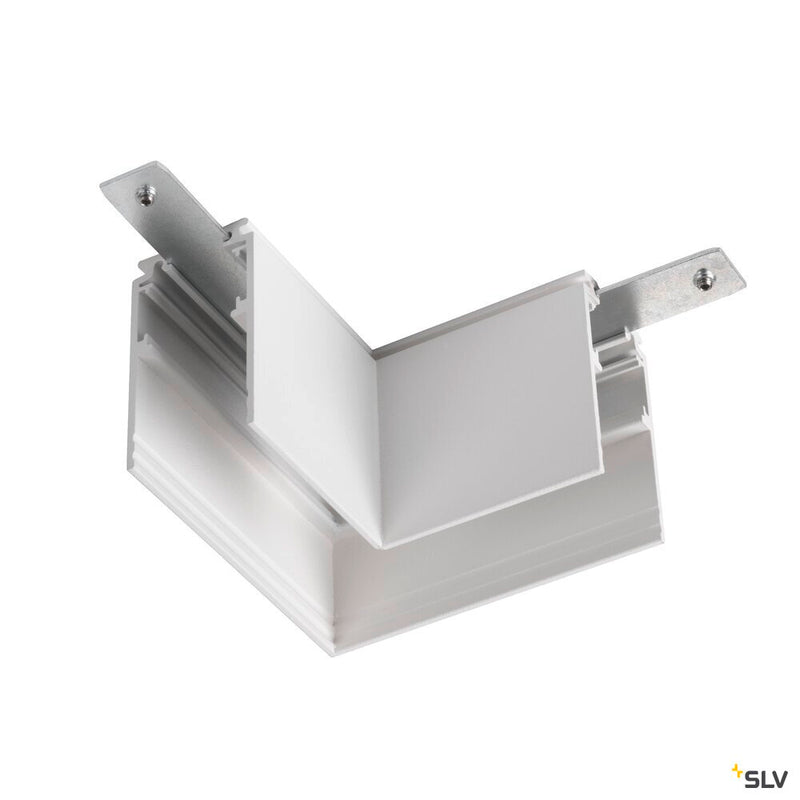 SLV 1006582 L-connector mechanical, 48V TRACK, for mounting track deep, left, white