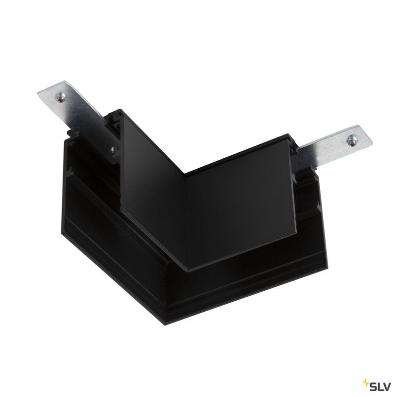 SLV 1006583 L-connector mechanical, 48V TRACK, for mounting track deep, right, black