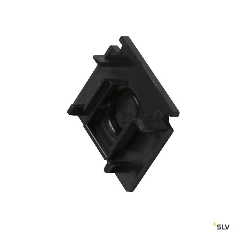 SLV 1006593 End cap for mounting track standard, 48V TRACK, black