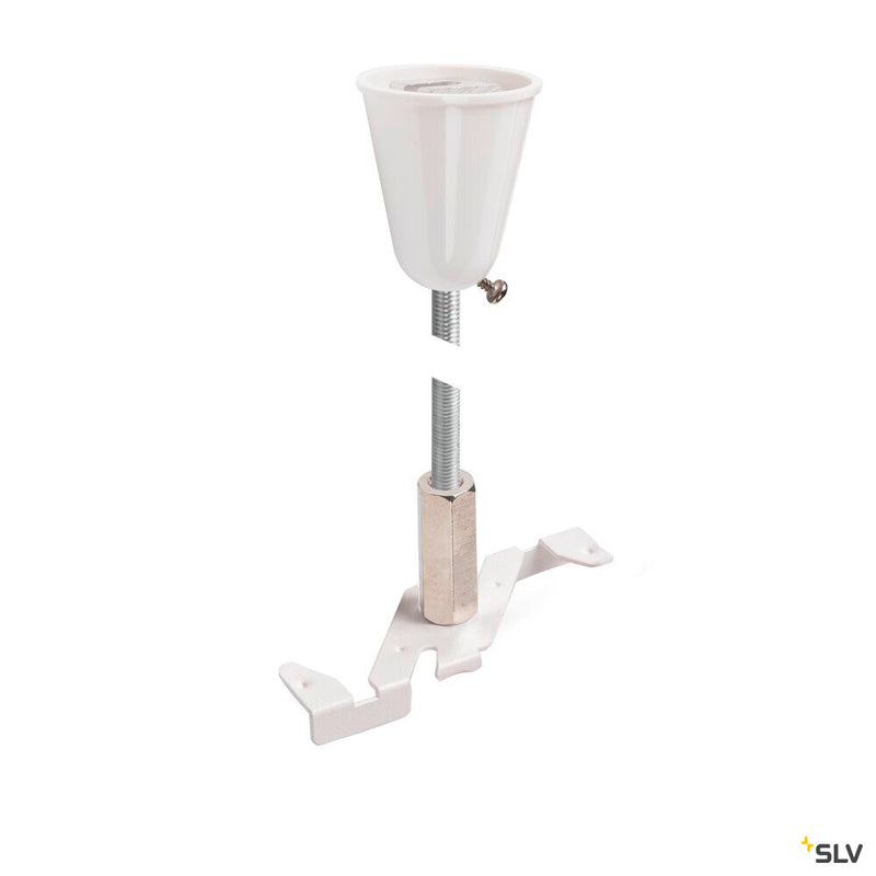 SLV 1006606 Pendant suspension, 48V TRACK, 1 m rod, white