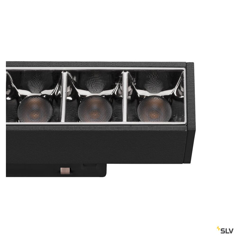 SLV 1006627 IN-LINE 22 48V TRACK, Darklight Reflector, DALI, spot, black / black, 7.3 W, 580 lm, 2700 K, CRI 90, 35°