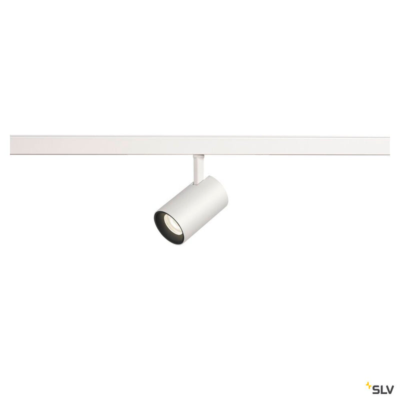 SLV 1006696 NUMINOS® XS, 48V spot, round, 4000 K, 8.7 W, DALI 2, 20°, matt white / matt black
