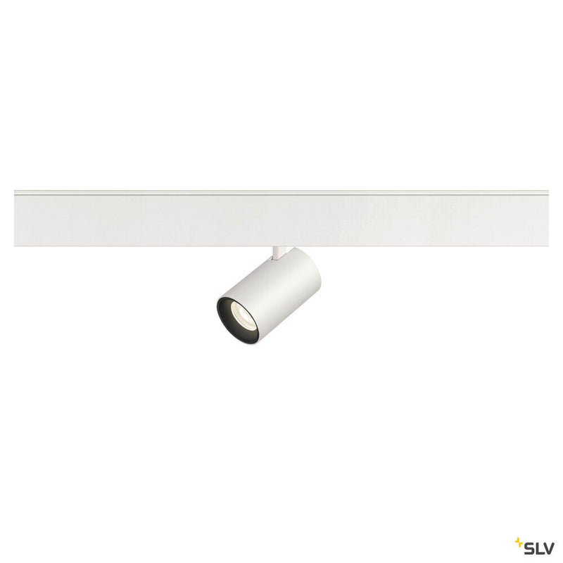 SLV 1006696 NUMINOS® XS, 48V spot, round, 4000 K, 8.7 W, DALI 2, 20°, matt white / matt black