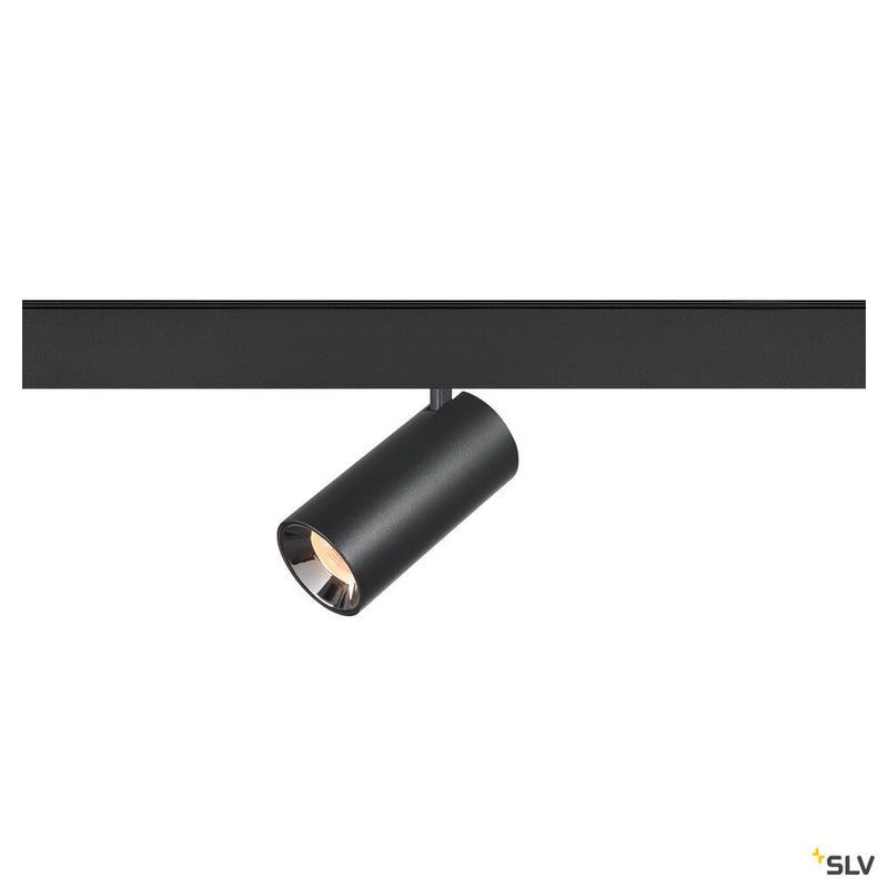 SLV 1006707 NUMINOS® S 48V TRACK, DALI, spot, black / chrome, 16 W, 960 lm, 2700 K, CRI 90, 20°