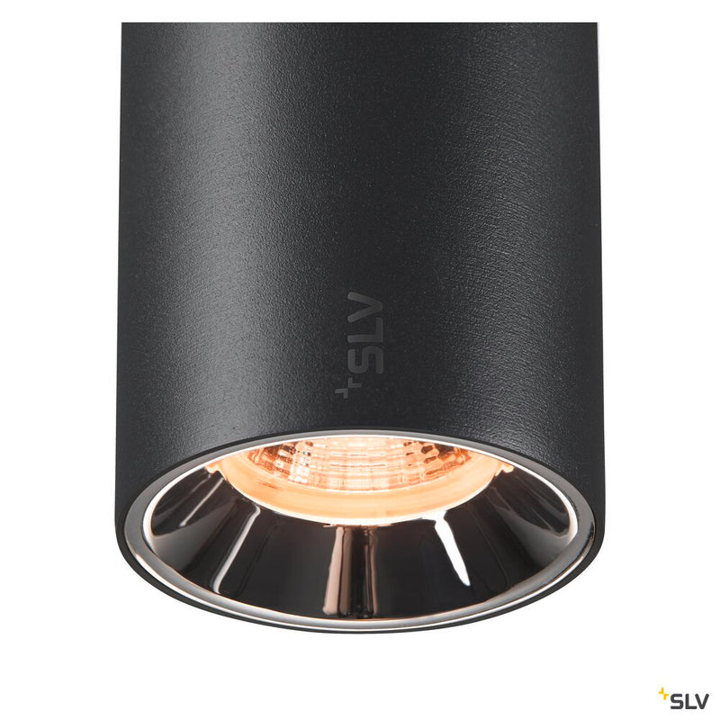 SLV 1006713 NUMINOS® S 48V TRACK, DALI, spot, black / chrome, 16 W, 980 lm, 2700 K, CRI 90, 55°