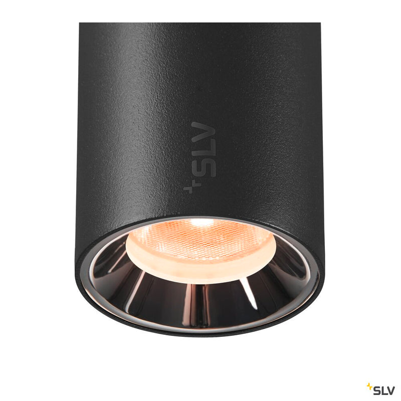 SLV 1006761 NUMINOS® XS 48V TRACK, DALI, pendant light, black / chrome, 8.7 W, 670 lm, 2700 K, CRI 90, 20°