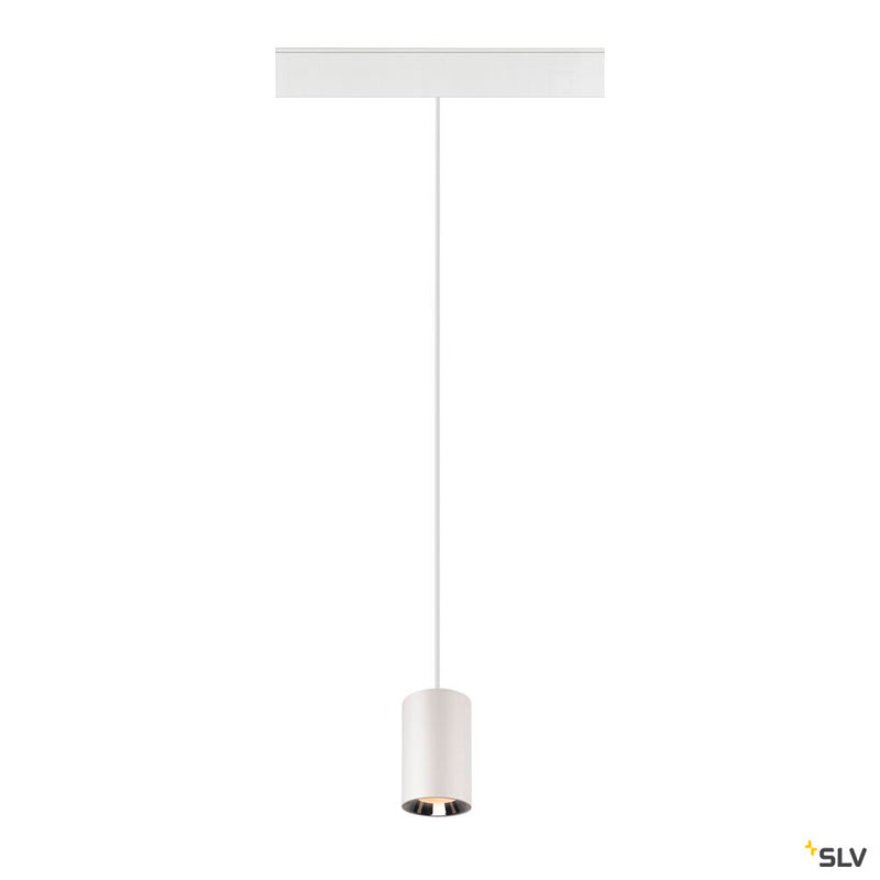 SLV 1006773 NUMINOS® XS 48V TRACK, DALI, pendant light, white / chrome, 8.7 W, 650 lm, 2700 K, CRI 90, 40°