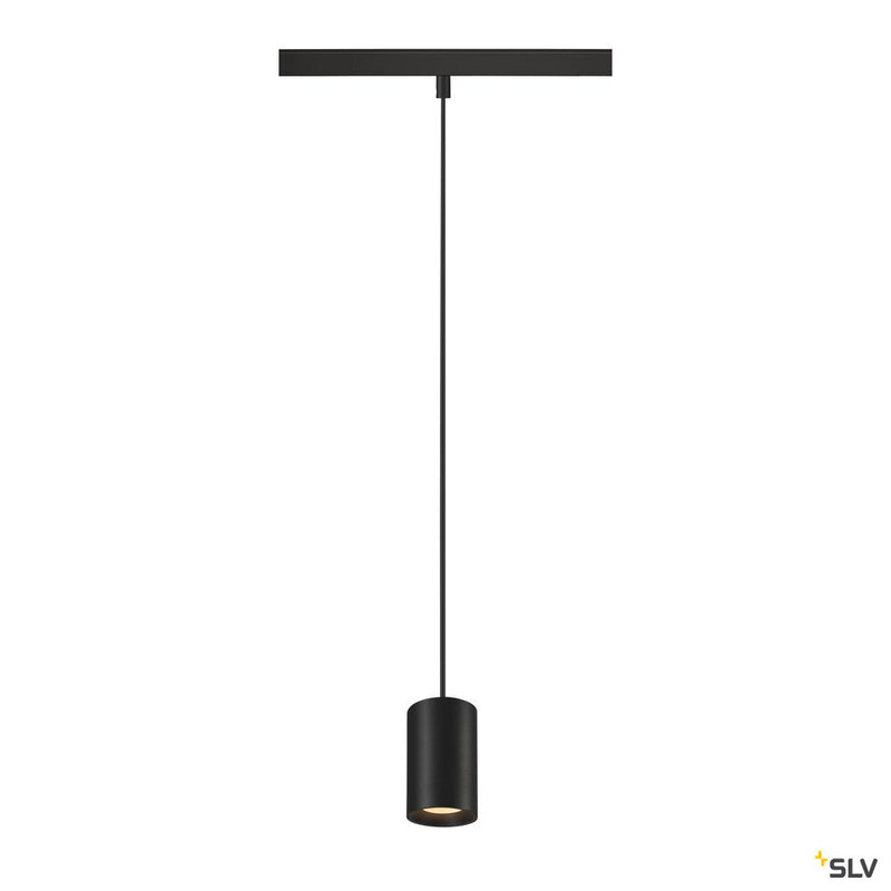 SLV 1006777 NUMINOS® XS 48V TRACK, DALI, pendant light, black / black, 8.7 W, 700 lm, 3000 K, CRI 90, 20°