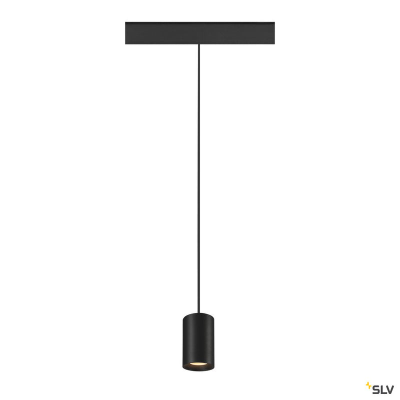 SLV 1006777 NUMINOS® XS 48V TRACK, DALI, pendant light, black / black, 8.7 W, 700 lm, 3000 K, CRI 90, 20°