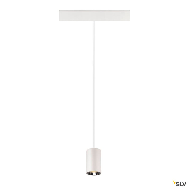 SLV 1006791 NUMINOS® XS 48V TRACK, DALI, pendant light, white / chrome, 8.7 W, 700 lm, 3000 K, CRI 90, 40°