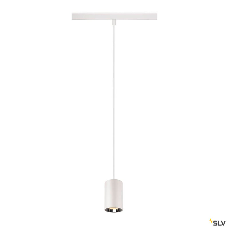 SLV 1006794 NUMINOS® XS 48V TRACK, DALI, pendant light, white / chrome, 8.7 W, 720 lm, 3000 K, CRI 90, 55°