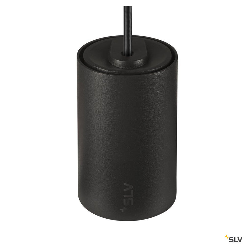 SLV 1006796 NUMINOS® XS, 48V pendant light, pendant length 150 cm, 4000 K, 20°, DALI 2, matt black / matt white