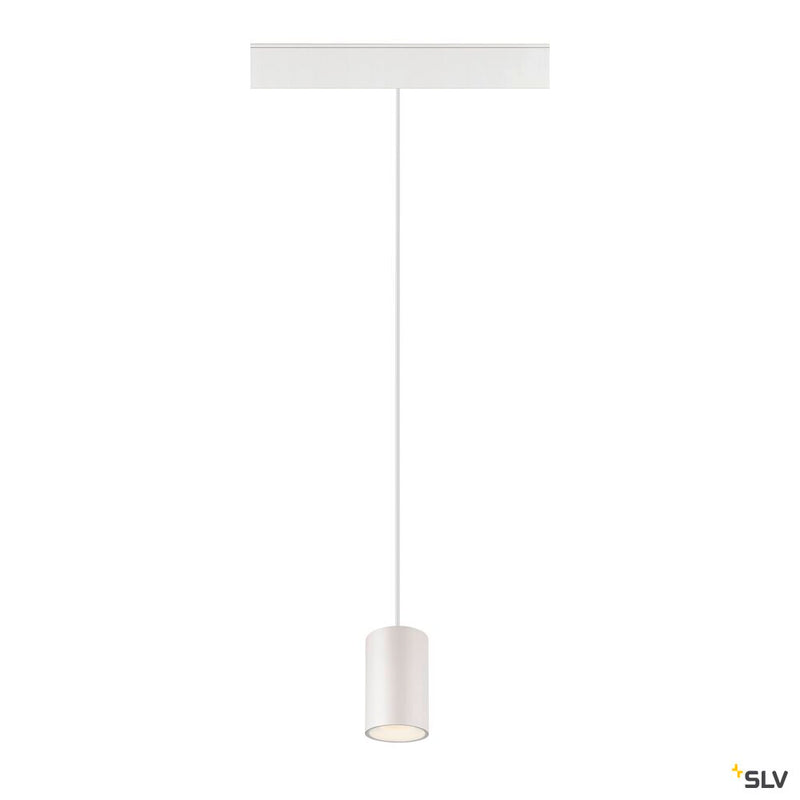 SLV 1006808 NUMINOS® XS, 48V pendant light, pendant length 150 cm, 4000 K, 40°, DALI 2, matt white