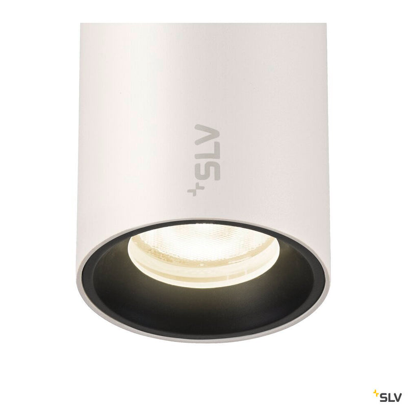 SLV 1006810 NUMINOS® XS, 48V pendant light, pendant length 150 cm, 4000 K, 55°, DALI 2, matt white / matt black