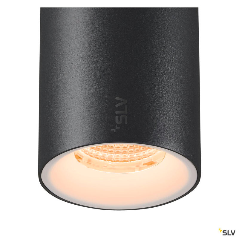 SLV 1006814 NUMINOS® S 48V TRACK, DALI, pendant light, black / white, 16 W, 1020 lm, 2700 K, CRI 90, 20°
