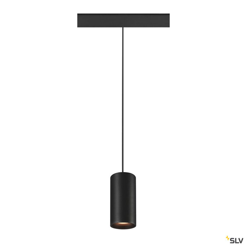 SLV 1006816 NUMINOS® S 48V TRACK, DALI, pendant light, black / black, 16 W, 970 lm, 2700 K, CRI 90, 40°