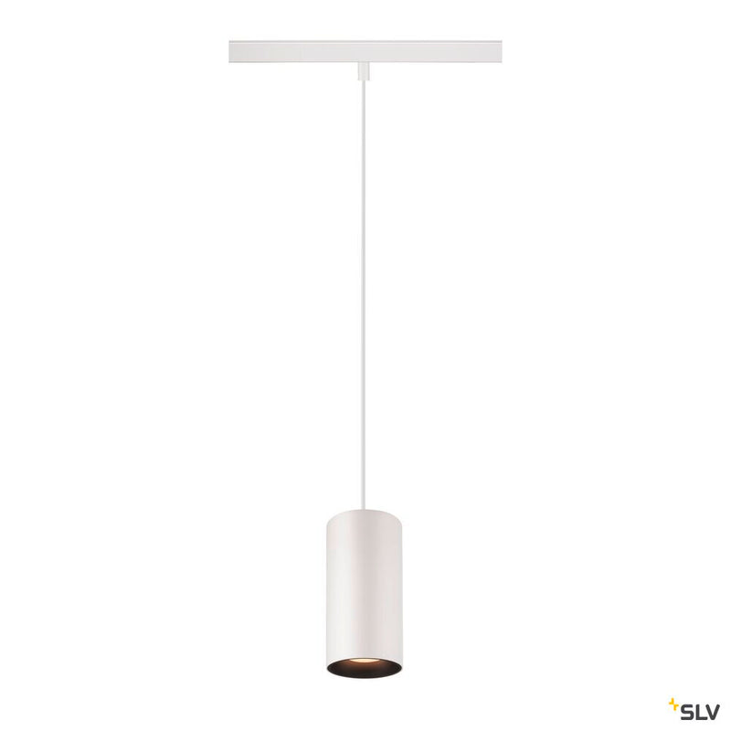 SLV 1006828 NUMINOS® S 48V TRACK, DALI, pendant light, white / black, 16 W, 960 lm, 2700 K, CRI 90, 55°