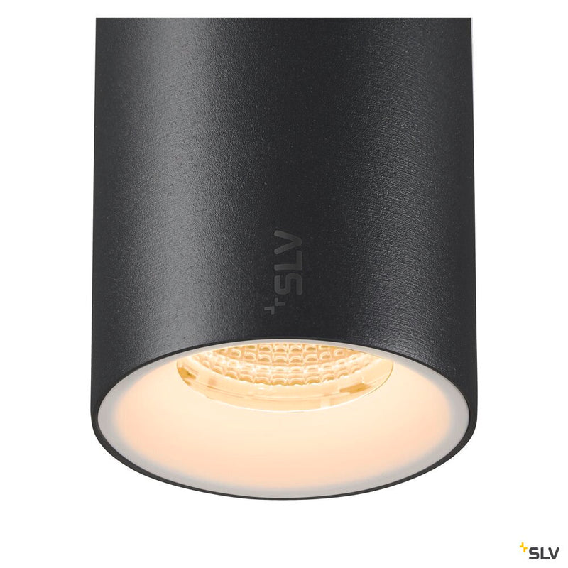 SLV 1006838 NUMINOS® S 48V TRACK, DALI, pendant light, black / white, 16 W, 1120 lm, 3000 K, CRI 90, 55°