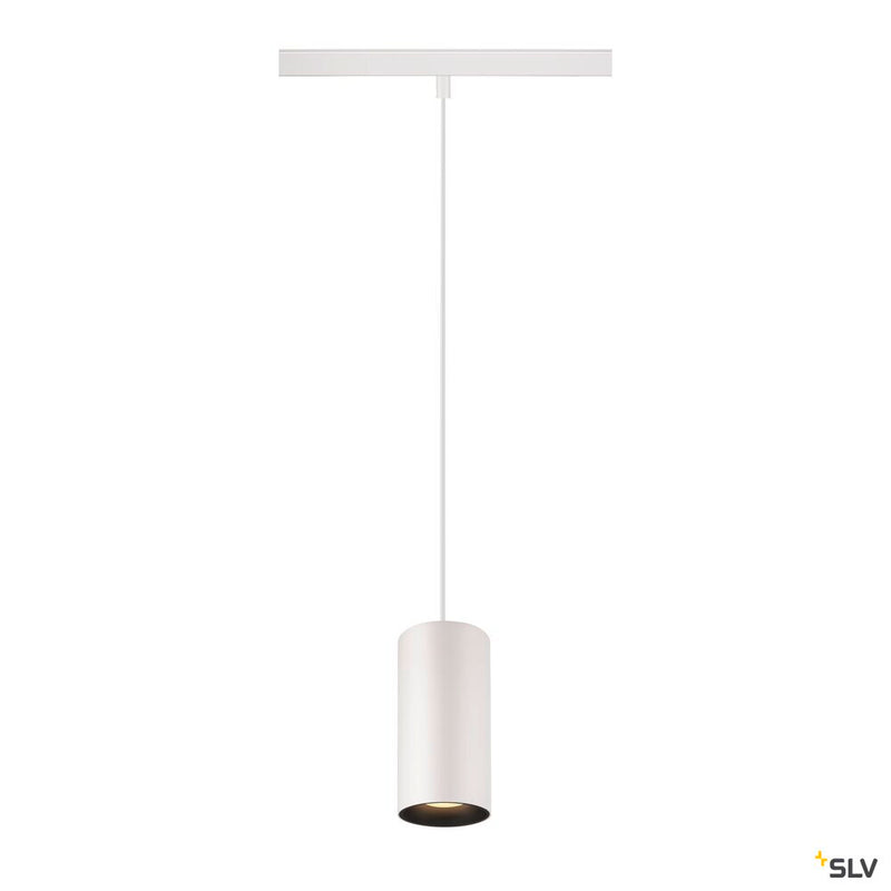 SLV 1006846 NUMINOS® S 48V TRACK, DALI, pendant light, white / black, 16 W, 1030 lm, 3000 K, CRI 90, 55°