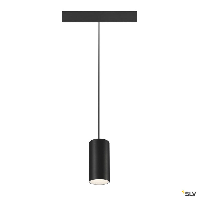 SLV 1006853 NUMINOS® S, 48V pendant light, pendant length 150 cm, 4000 K, 40°, DALI 2, matt black / matt white