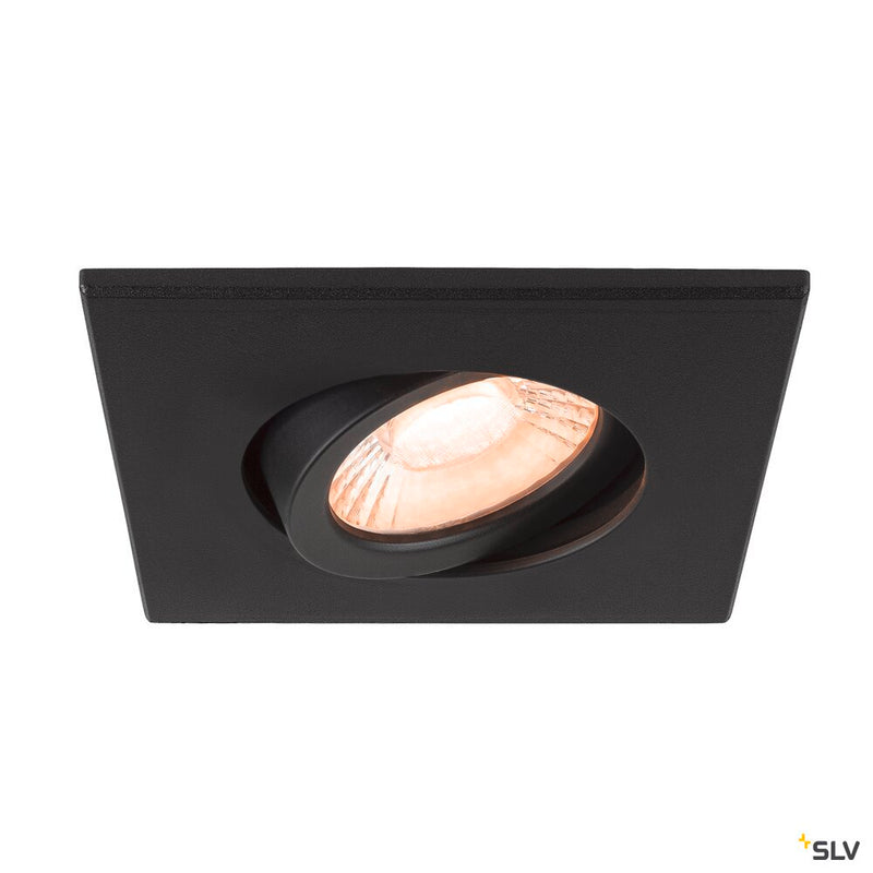 SLV 1007184 UNIVERSAL DOWNLIGHT cover, for downlight IP20, pivoting, square, black