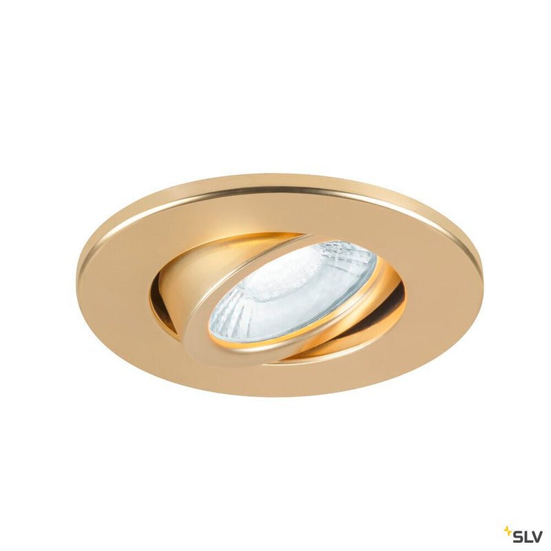 SLV 1007191 UNIVERSAL DOWNLIGHT cover, for downlight IP20, pivoting, round, gold matt